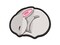 Sleeping Baby Bunny Rabbit Multi-Color Embroidered Iron-On or Hook & Loop Patch Applique